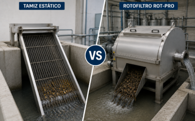 ¿Qué diferencia hay entre un tamiz estático y un rotofiltro?