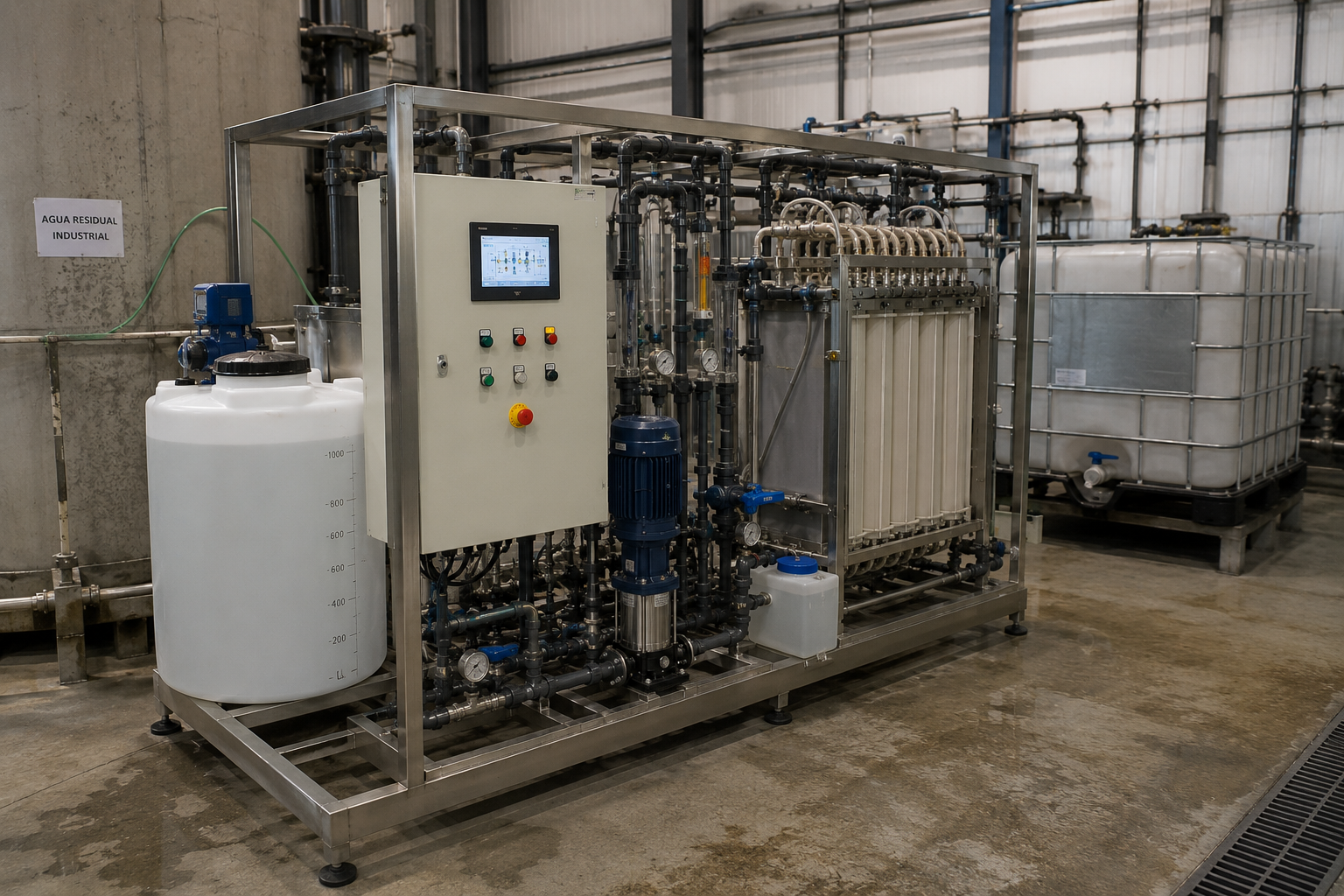 calidad de agua sistema mbr